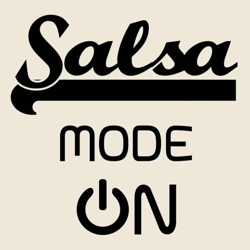 Salsa MODE ON black - Salsa Dance Shirt