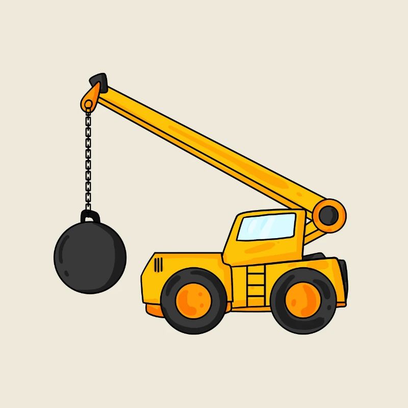 Demolition crane