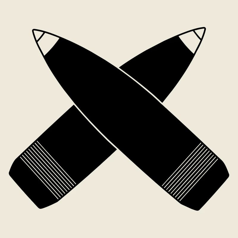 Two crossed grenades