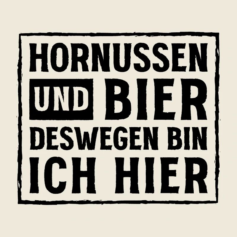 Hornussen und Bier Statement Design