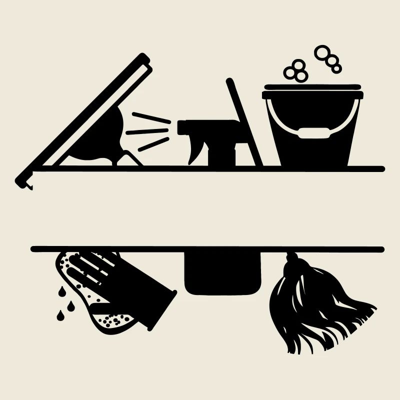 Cleaning tool logo transparent