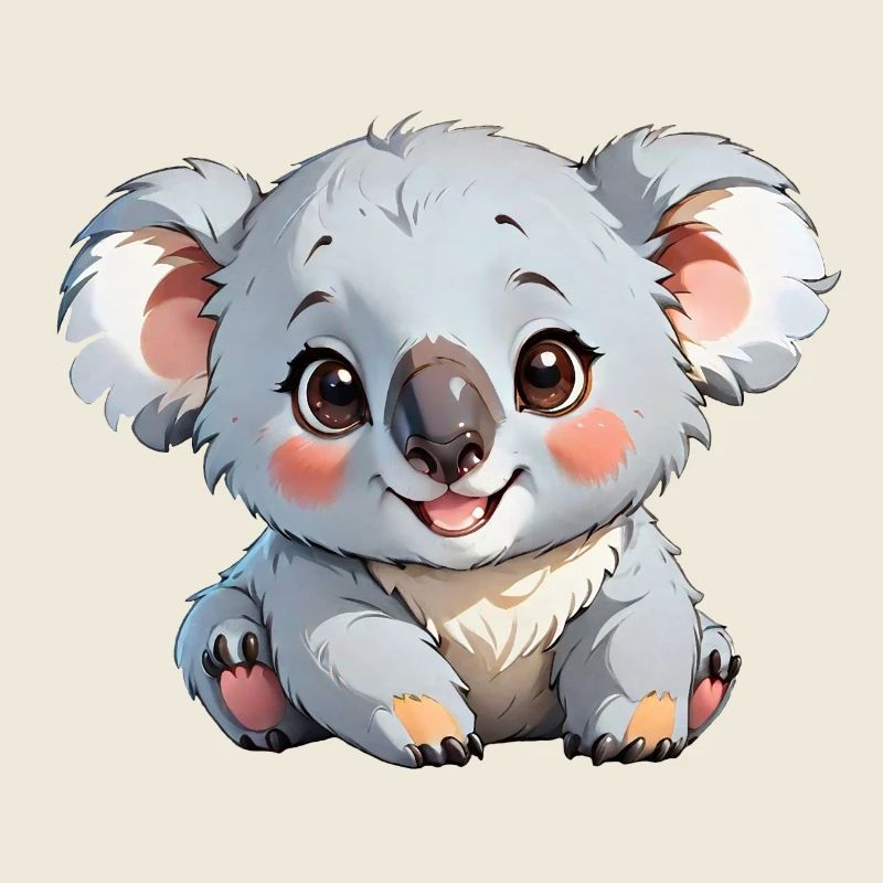 Koala de dessin animé mignon