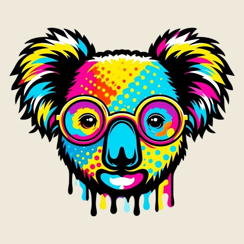 Koala with glasses