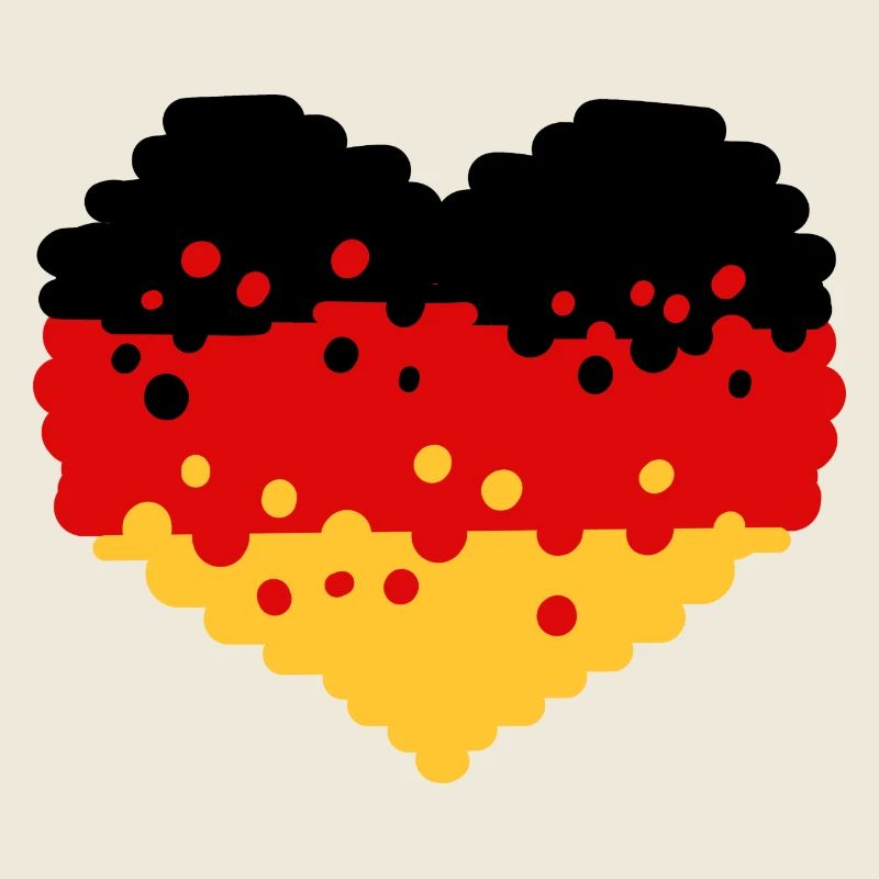 Deutschland Herz Flagge