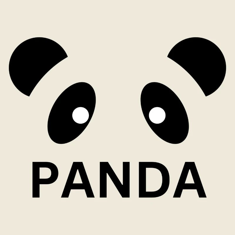 Conception du visage de panda