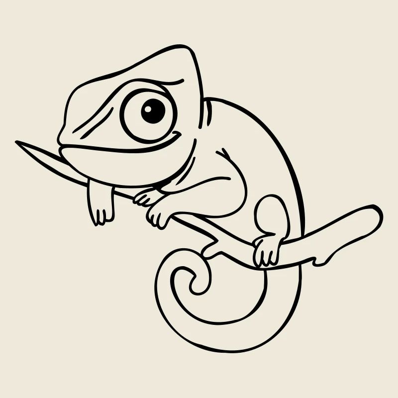 LUI das Chamäleon, einfarbig