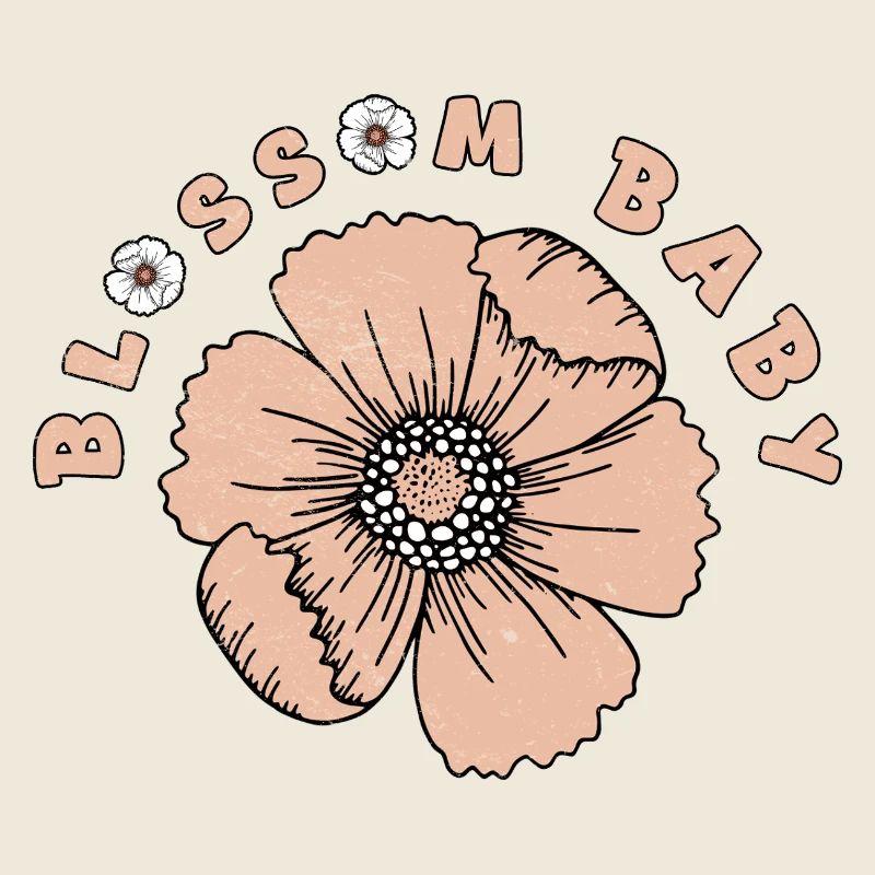 Jolie fleur - Conception de fleur de printemps mignonne