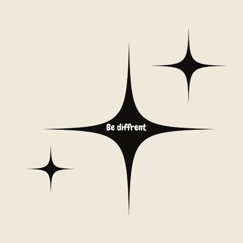 Graphique Be Different Starburst