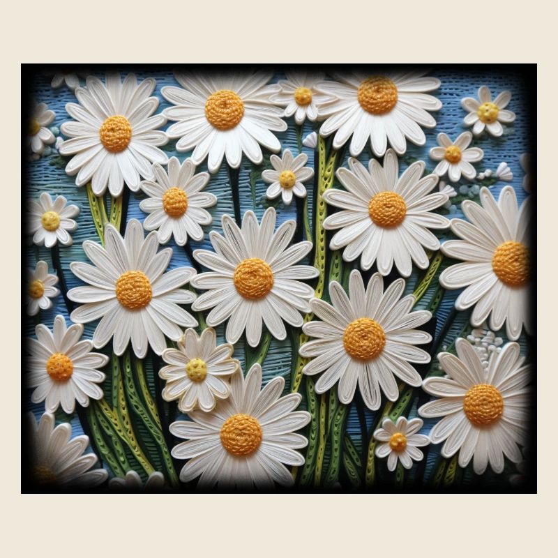 Blumenmuster Gänseblümchen Garten Hobby Design