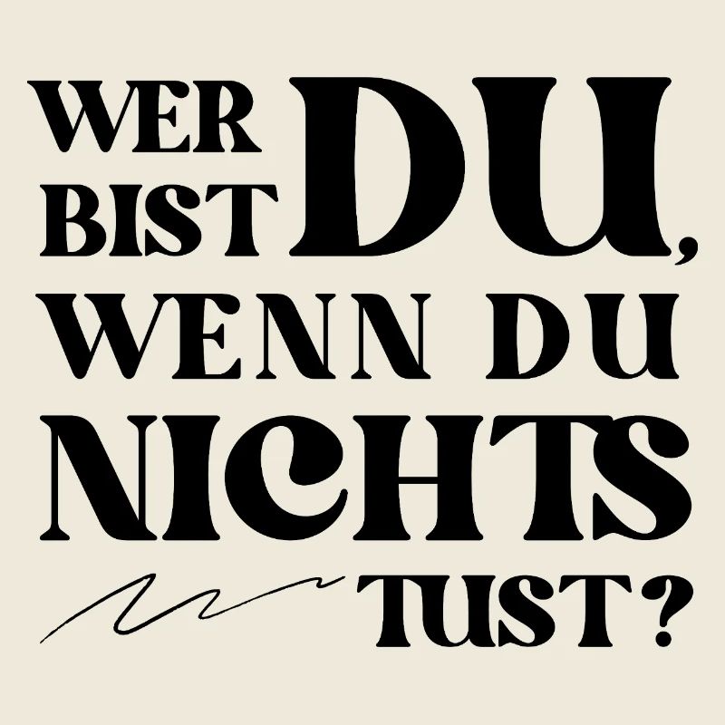 Wer bist Du Retro Statement