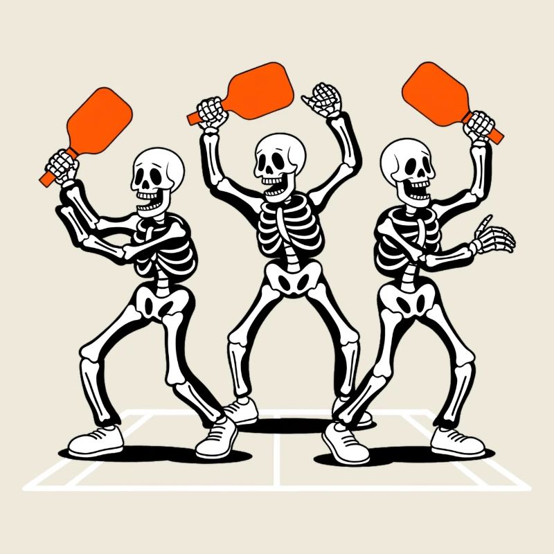 Graphique de Halloween Pickleball