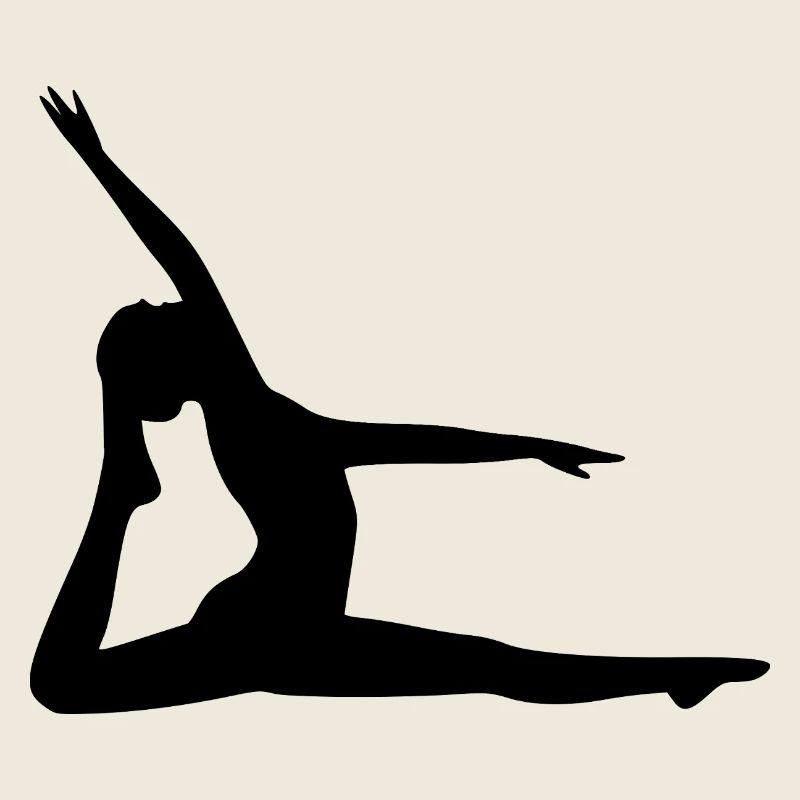 Yoga Forms Silhouettes Black Shadows