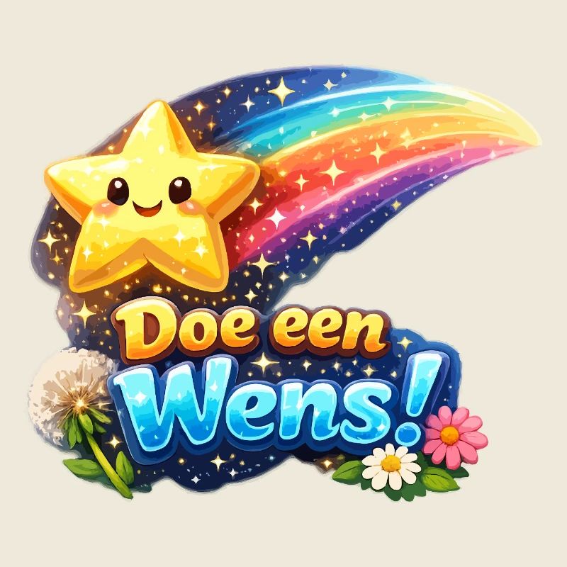 Wish Star and Rainbow Bloom