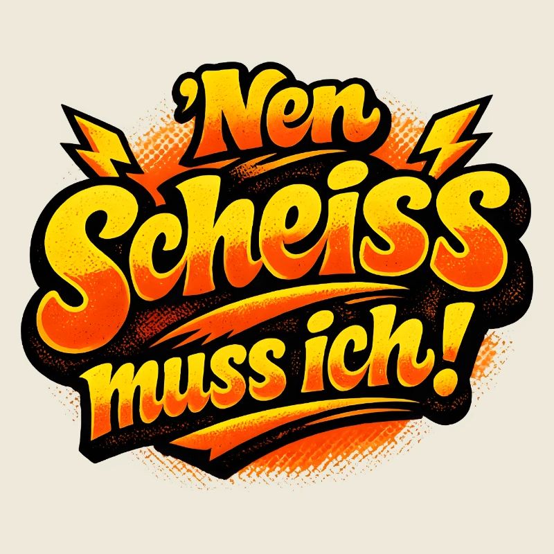Nen Scheiss Muss Ich retro comic