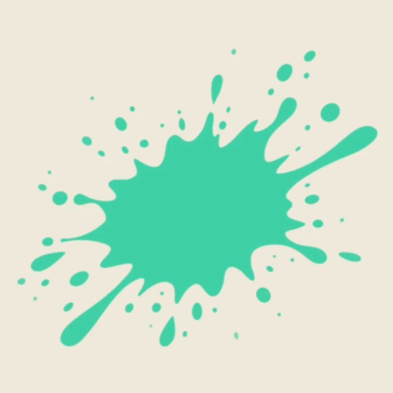 Turquoise paint splash