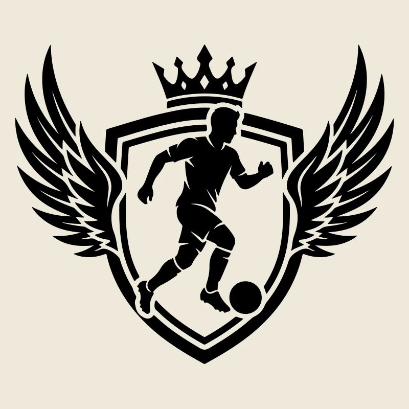 Fussballer Wappen Schild