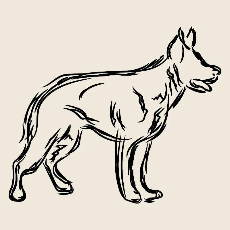 German Shepherd Sketch