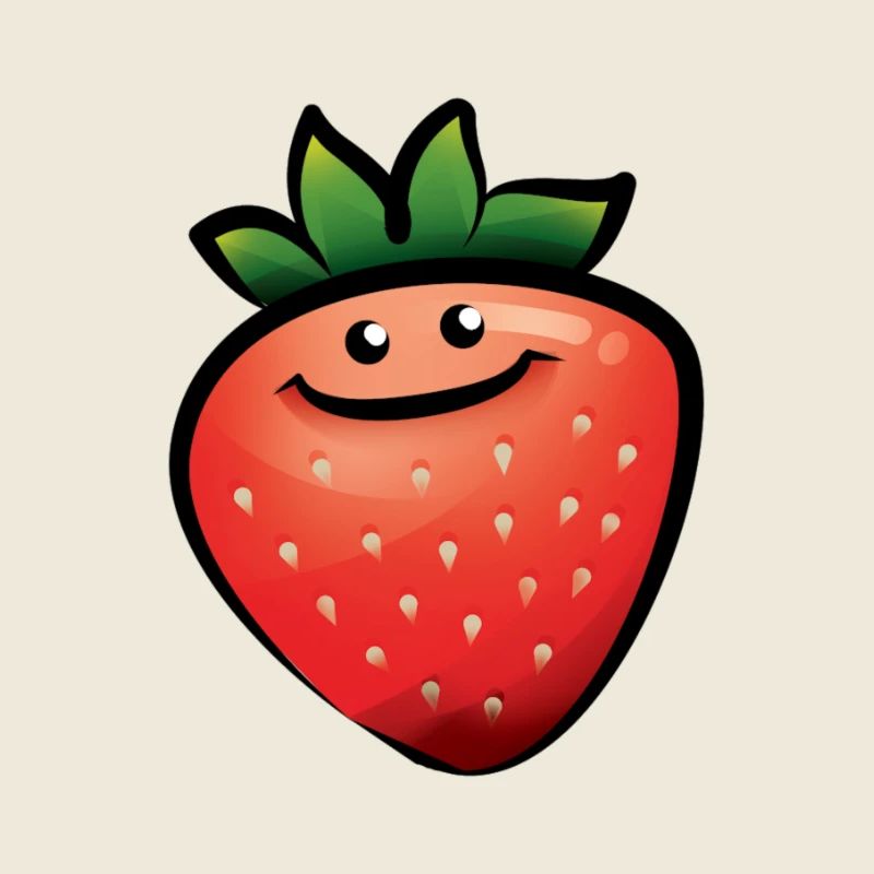 Fraise heureuse
