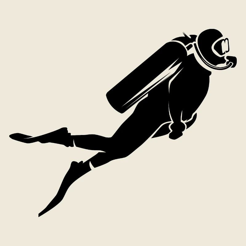 Diver Sea Underwater Symbol Logo Illustration