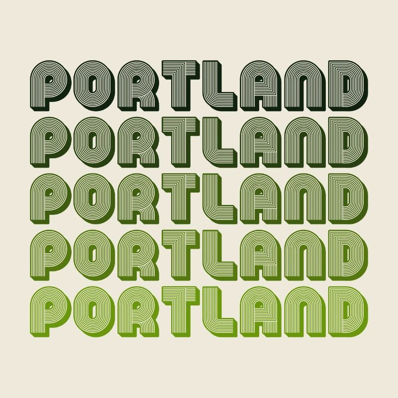 Portland Retro Gradient Pattern