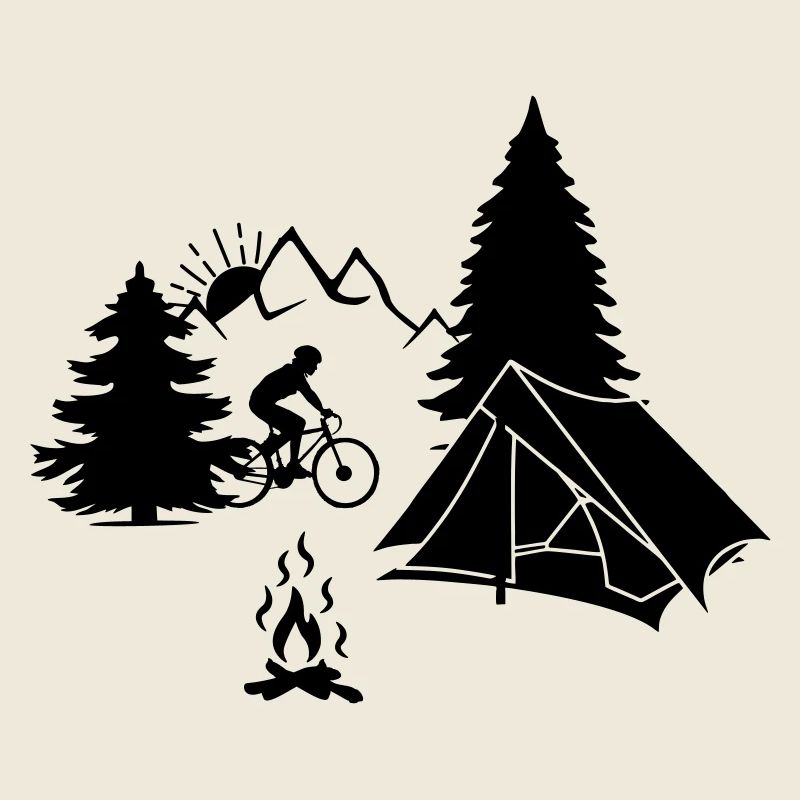 Camping de vacances à vélo