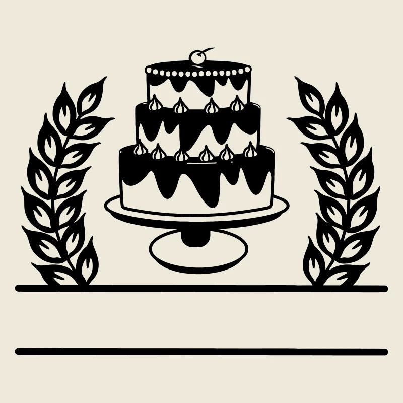 Couronne de Grain avec bannière de nom de gâteau