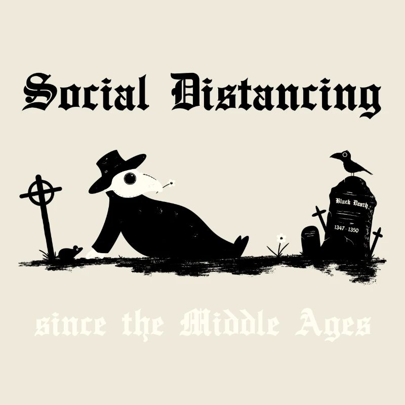 Peste noire Distanciation sociale