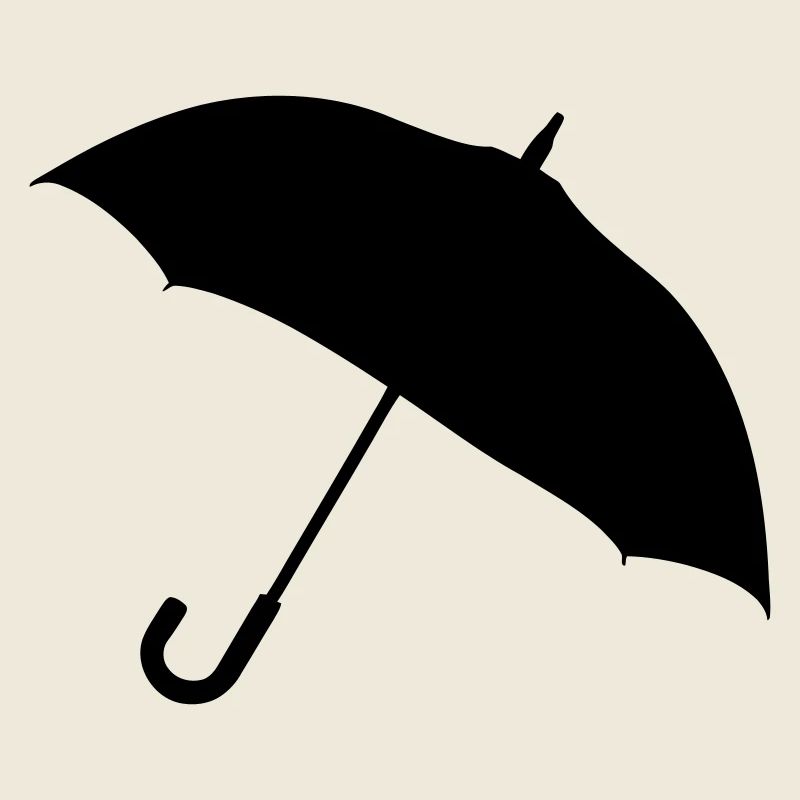 Silhouette de parapluie classique
