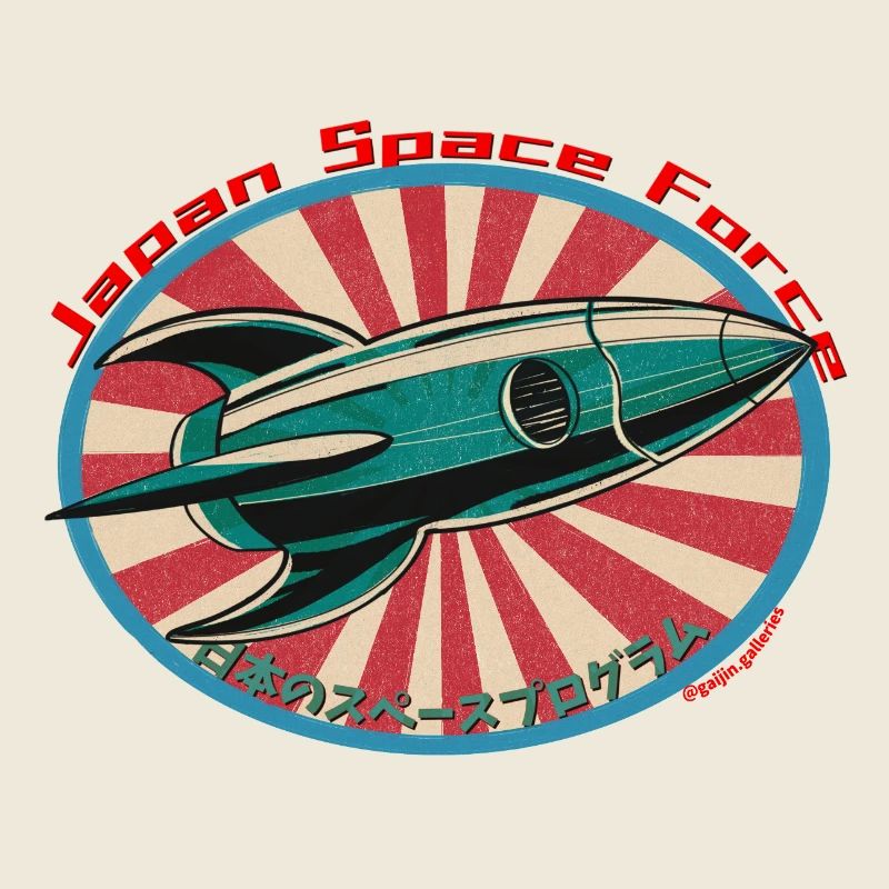 Retro Space Rocket - Japan Space Force