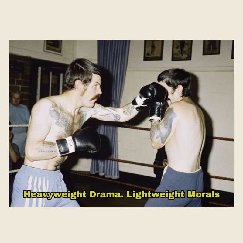 Match de boxe avec un message moral