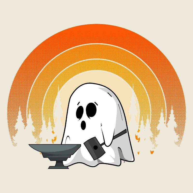 Blacksmith Ghost Halloween Haunted Forge Spirit