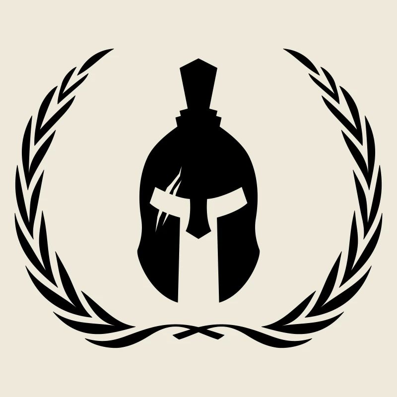 Spartan Helmet Gladiator Wreath