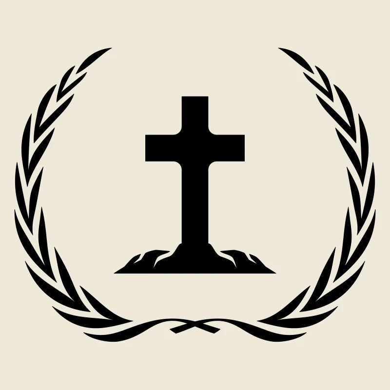 Couronne de symbole de croix