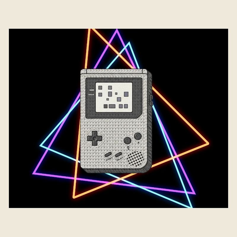 Retro Game Console Neon