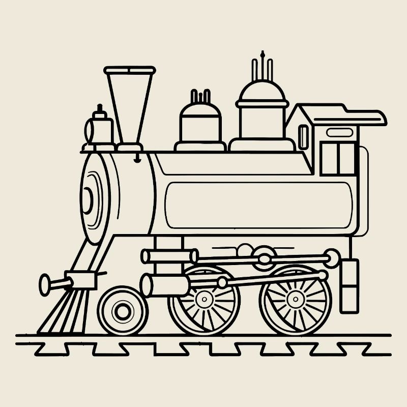 Eisenbahn Comic Stil