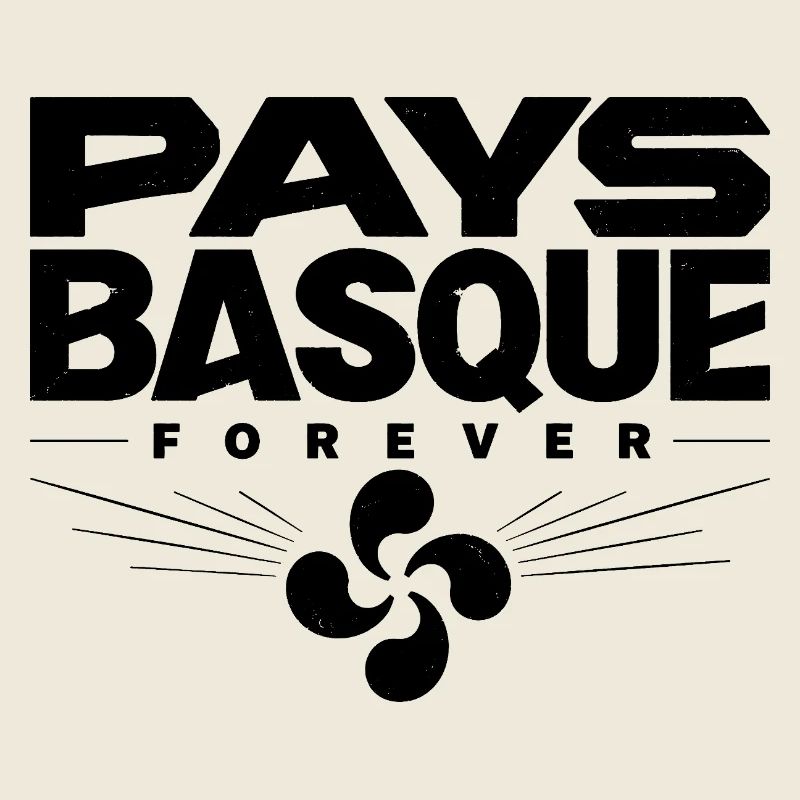 Pays Basque Forever Lauburu Vintage Design