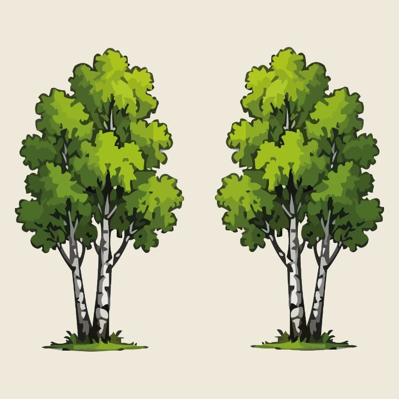 Twin trees in the forest
