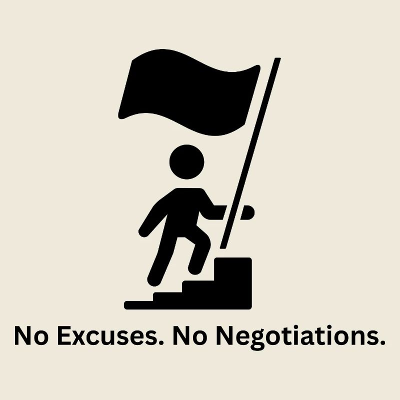 No Excuses No Negotiations – Mindset