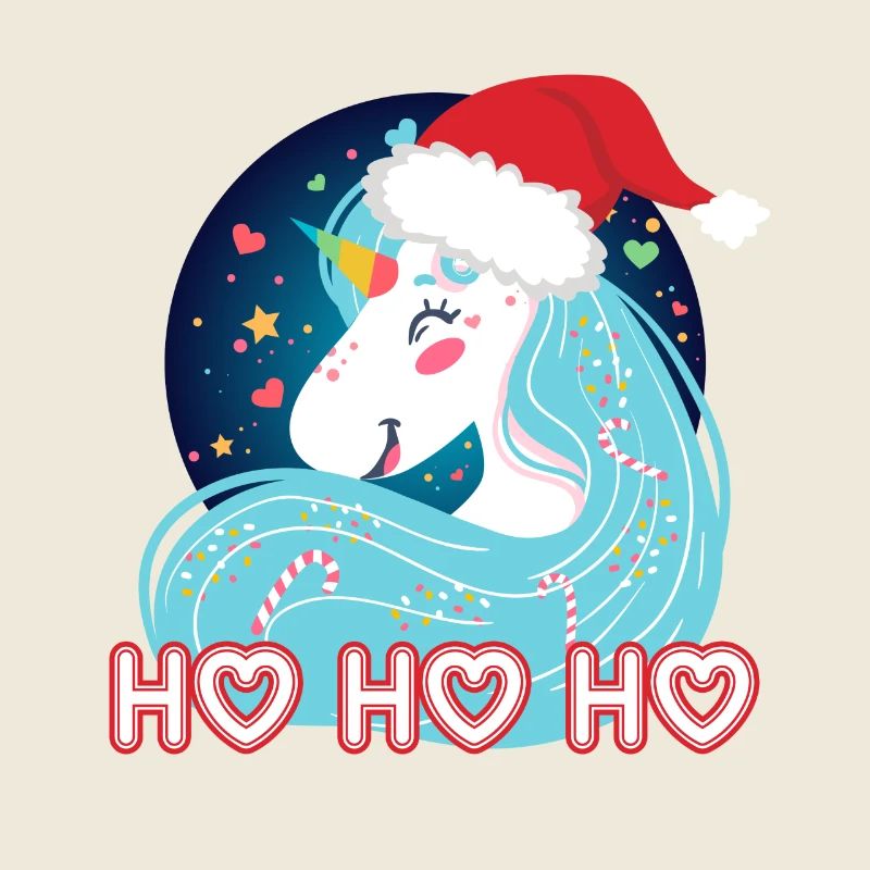 Ho ho ho Weihnachten Einhorn