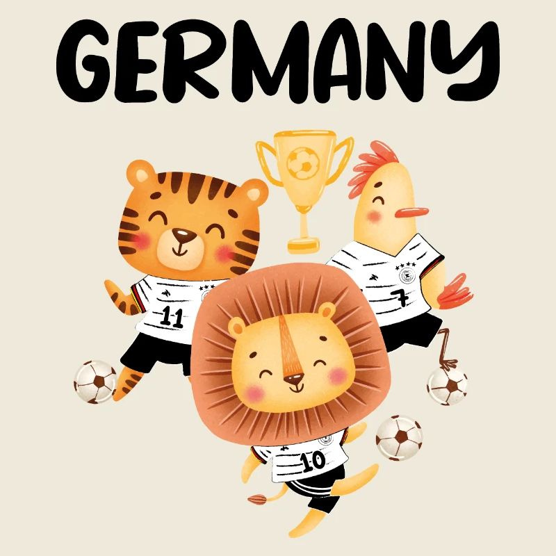 Fußball-Team Deutschland Tiere Geschenk