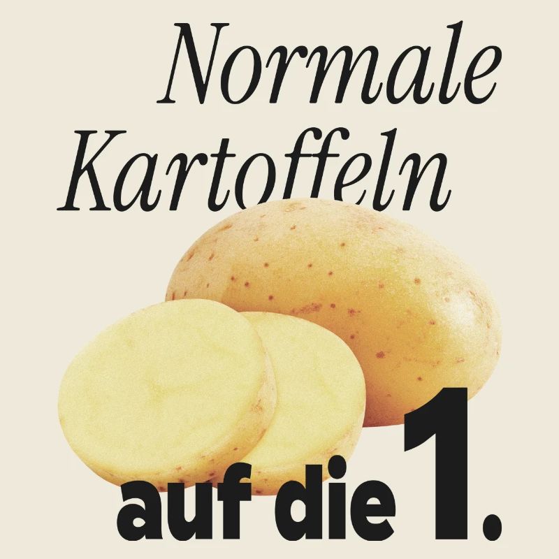 Normal potatoes on the 1.