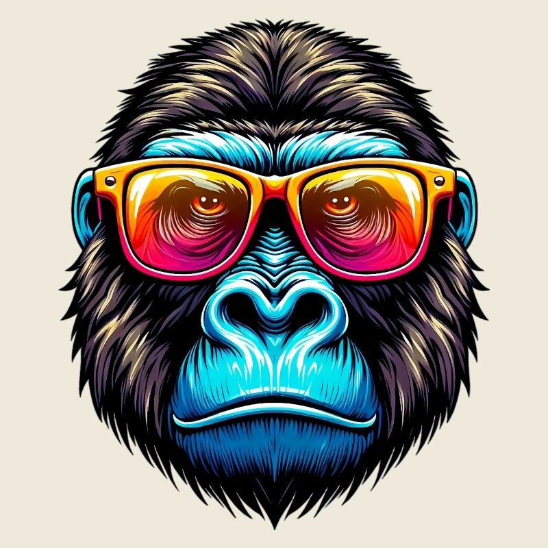 Gorillas with sunglasses