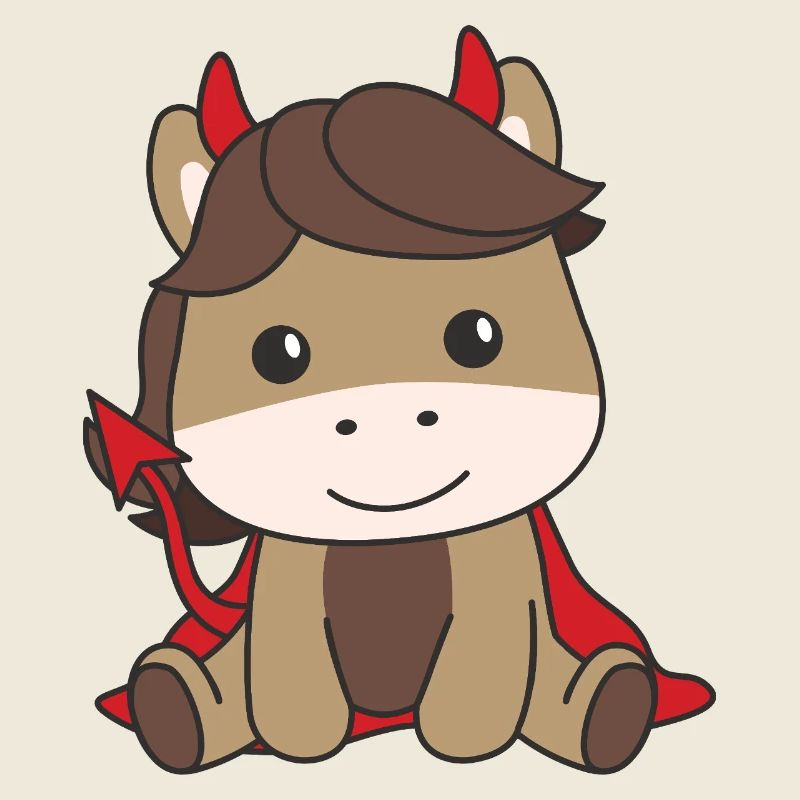 Horse Happy Halloween Devil Costume