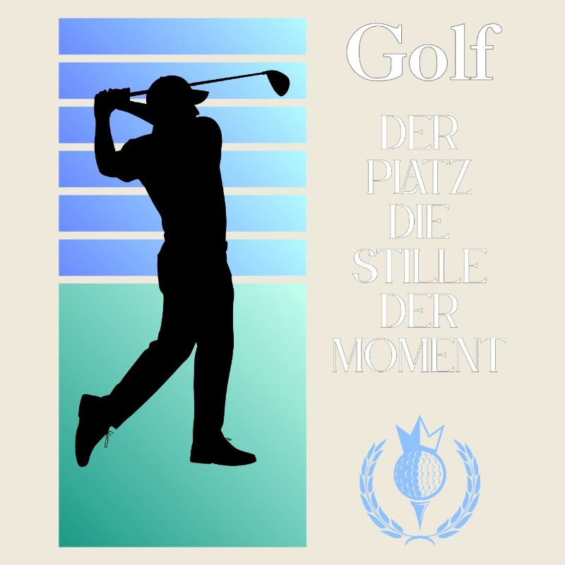 Silhouette de golf Le silence dans l’instant