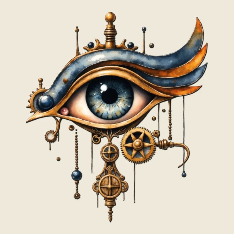 Oeil mécanique steampunk
