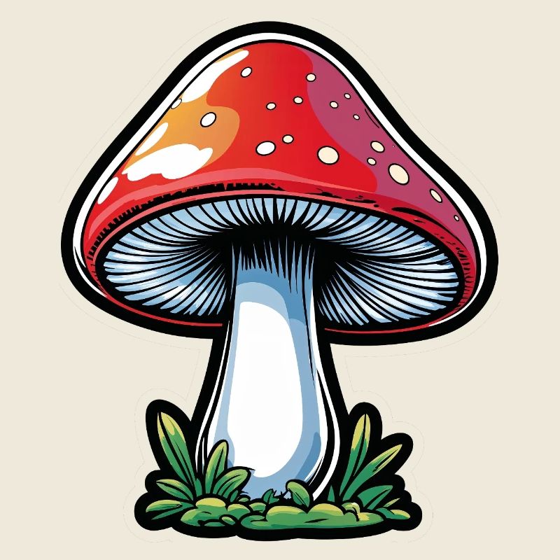 Conception du Popart Red Toadstool