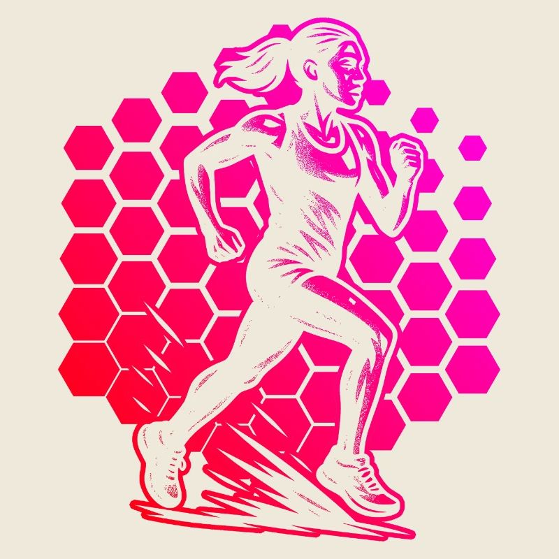 Modernes Running Artwork