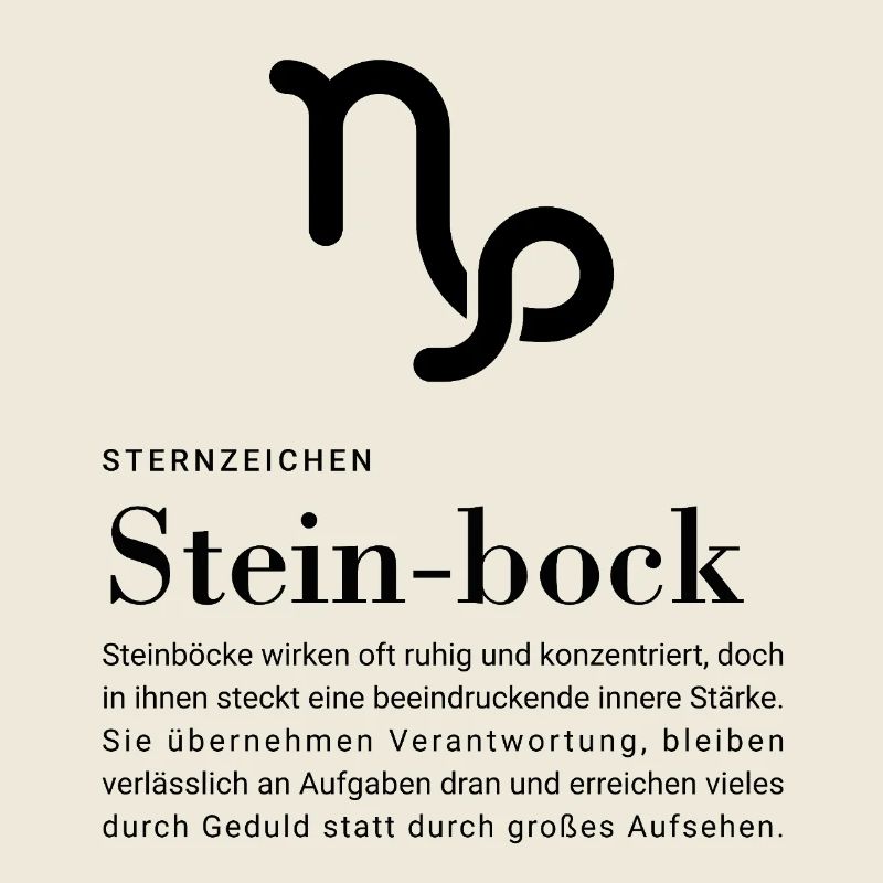 Sternzeichen Steinbock