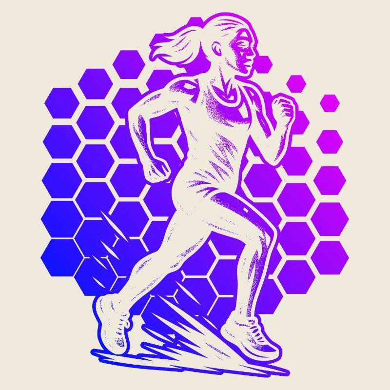 Modernes Running Artwork