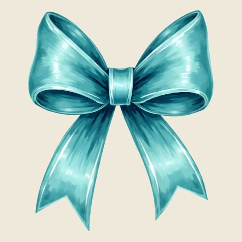 Turquoise bow